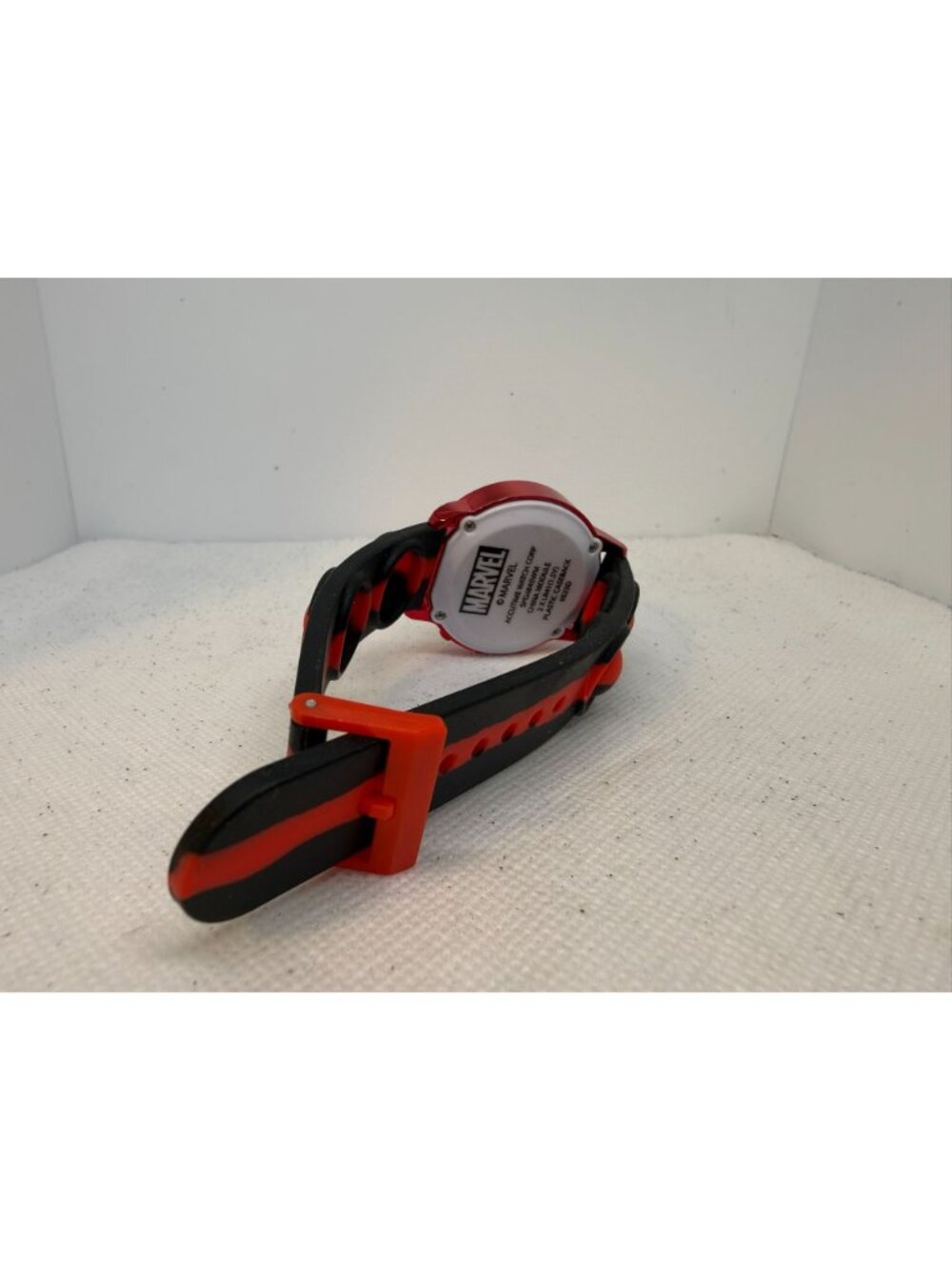 Accutime Marvel Spider-Man Kids Digital LCD Watch Red Black Popper Strap - Picture 11 of 12